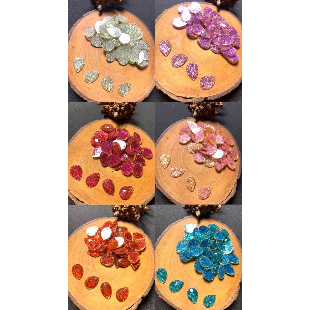 @100PCS PAYET DIAMOND RESIN GLITTER WARNA 10x14ml (DR 96)