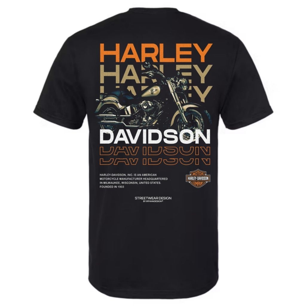 TAMASSAKA - [A0-04] Baju Harley Davidson Dewasa , Kaos Harley Unisex Pria/Wanita