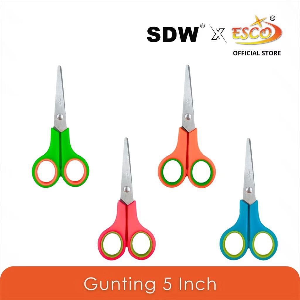 

Gunting Kertas ESCO 5 Inch - Gunting Serbaguna - Gunting Sedang dan Tanggung - Gunting Dapur - Gunting multifungsi