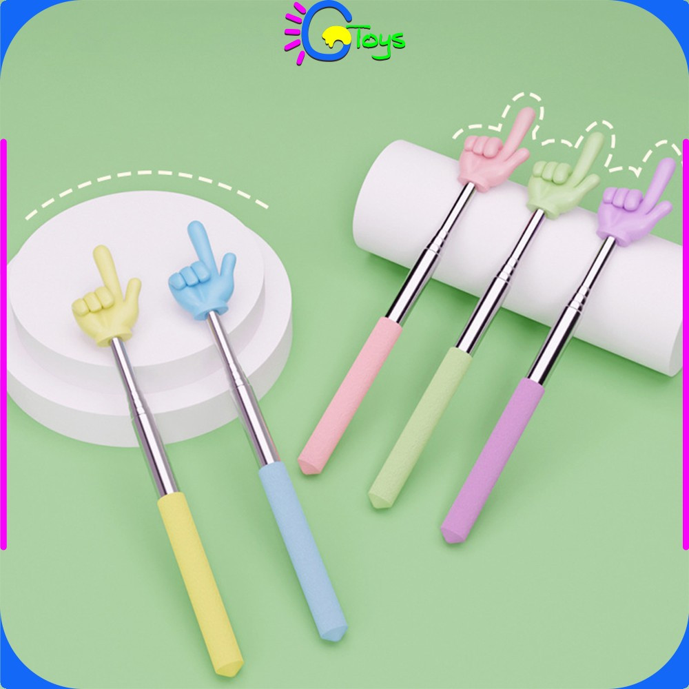 

CR-A123 Tongkat Alat Pengajaran Penunjuk Papan Tulis Teleskopik Praktis / Tongkat Jari Lucu Teleskopik Alat Stationery Serbaguna