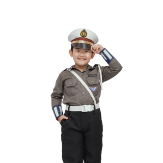 KONVEKSI ARMY Baju Polisi anak komplit