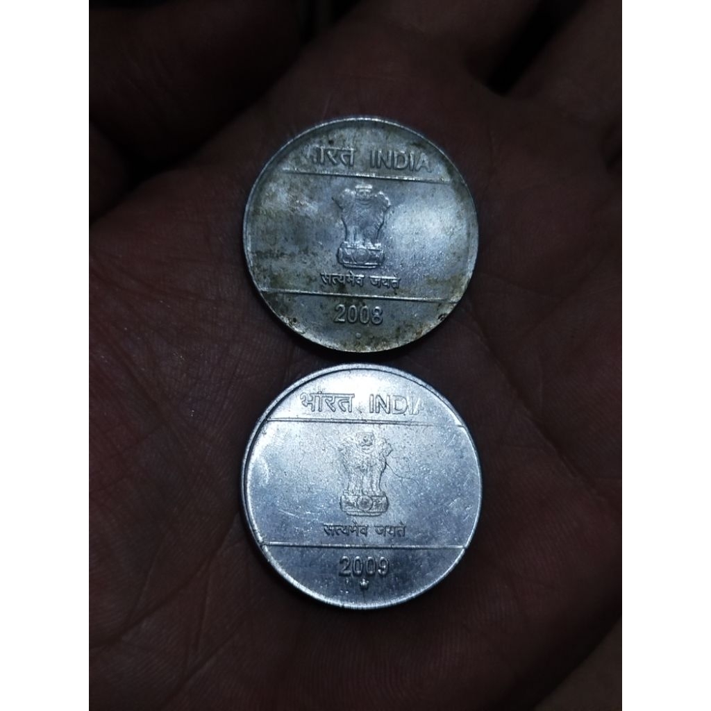 koin koleksi koin mancanegara 2rupee india
