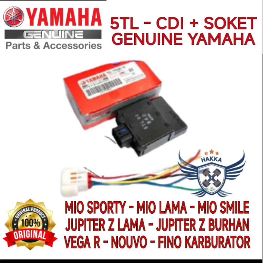 5TL ORIGINAL CDI + SOKET YAMAHA MIO SPORTY, CDI YAMAHA MIO LAMA, CDI YAMAHA MIO, CDI YAMAHA FINO