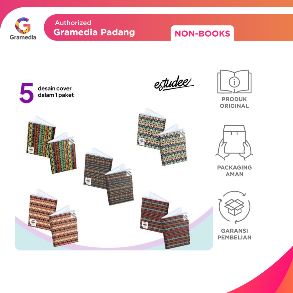 

Gramedia Padang - Buku Tulis Estudee J B5 Tribal Isi 10 pcs