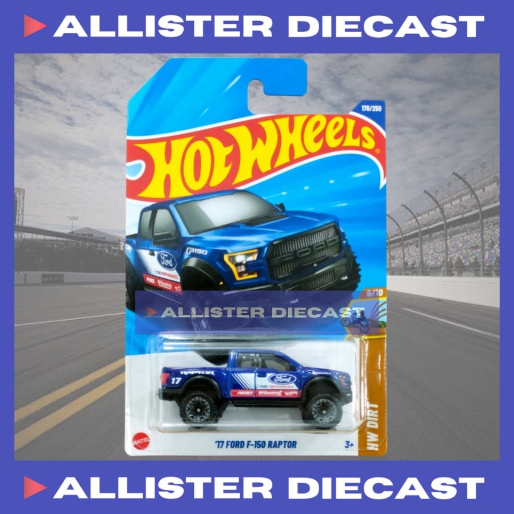 Hot Wheels 17 Ford F150 Raptor Biru Hotwheels 17 Ford F150 Raptor Blue HW Dirt Hot Wheels Ford F150 