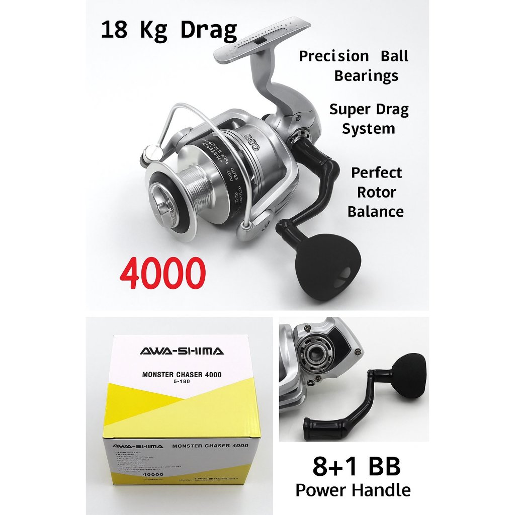 Reel Power Handle AWASHIMA MONSTER CHASER C-4000
