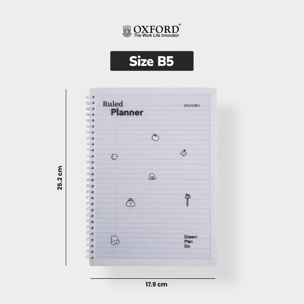 

NOTEBOOK SPIRAL OXFORD D586B5/120 SHEETS