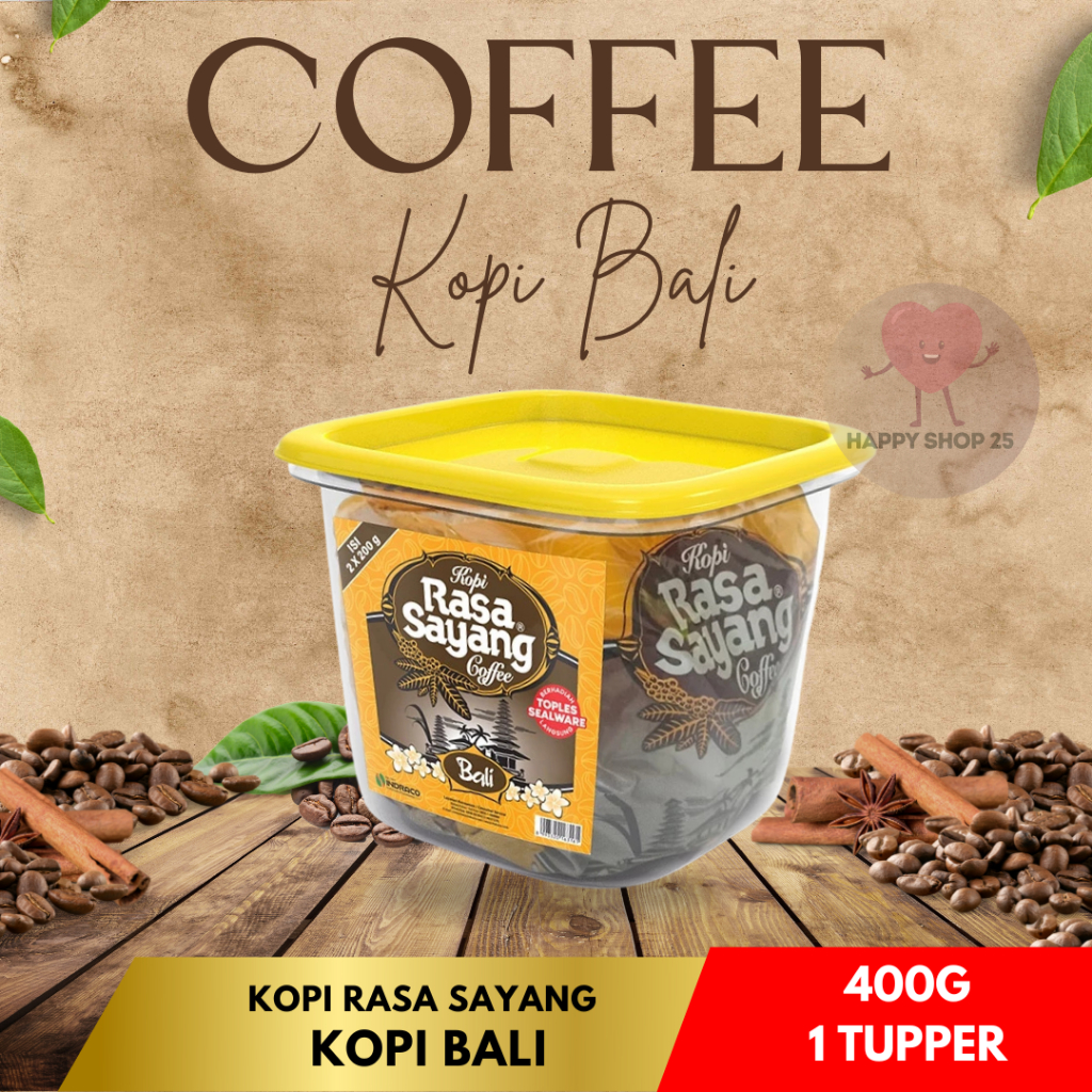 

Rasa Sayang Kopi Bali Tuper 400g Kopi bali hitam Kopi Bubuk bali 400gram