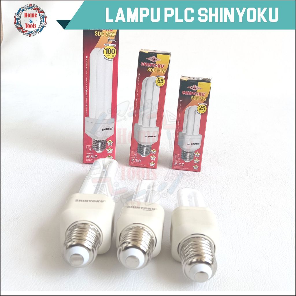 LAMPU PLC SHINYOKU/LAMPU NEON MINI SHINYOKU/LAMPU PL SHINYOKU/BOHLAM PLC EKONOMIS