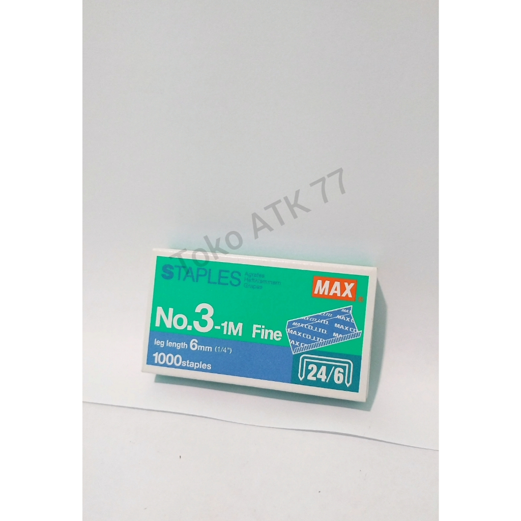 

Refil Isi Steples Staples Stepler Stapler Besar Max No 3 24/6 READY STOCK