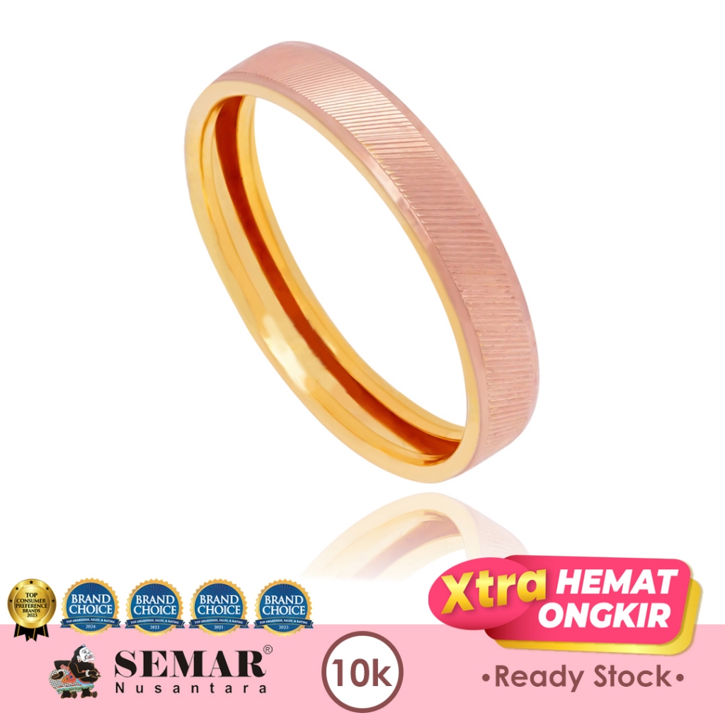 Cincin Emas Arsir Polos Gold 10K Cincin Nikah Semar Nusantara