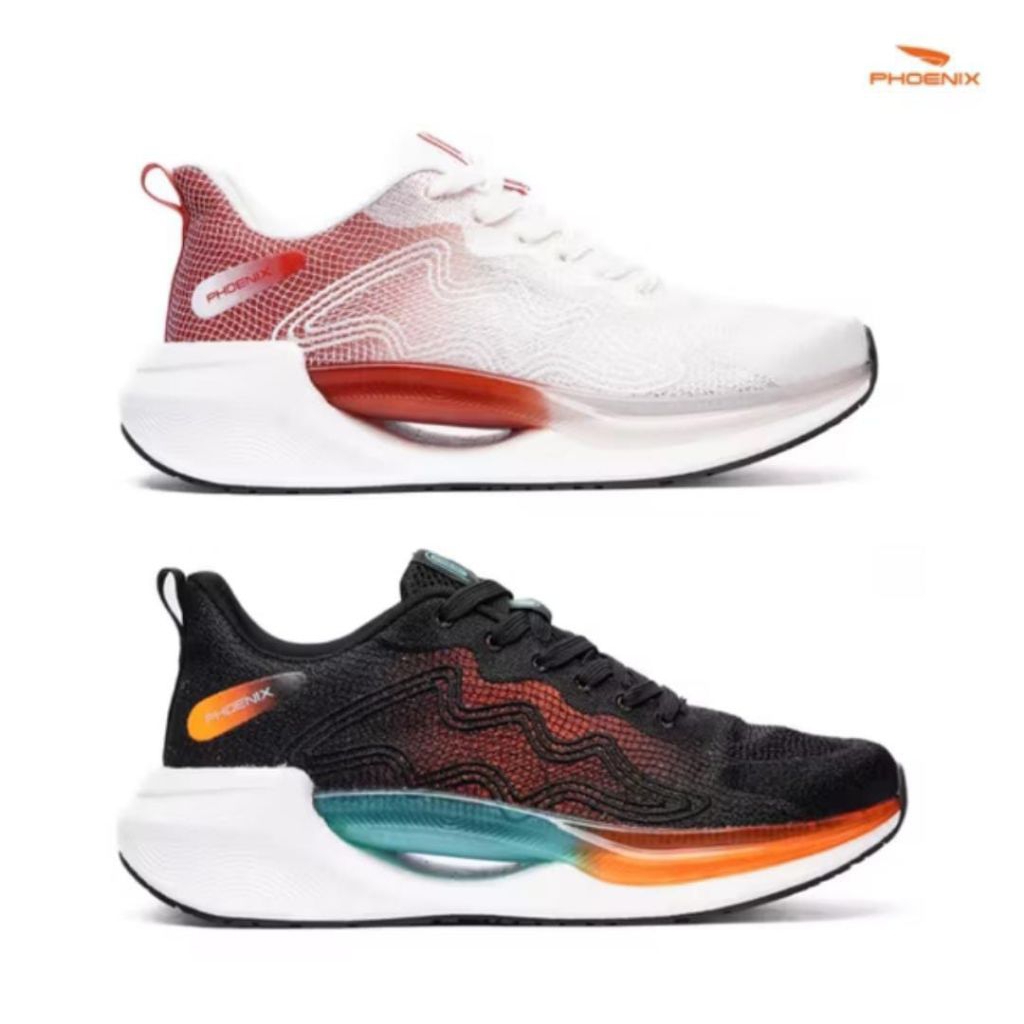 Phoenix Sepatu lari /Running original DHANVA - HITAM/PUTIH/PHOENIX SEPATU LARI/ SEPATU RUNNING  TERB