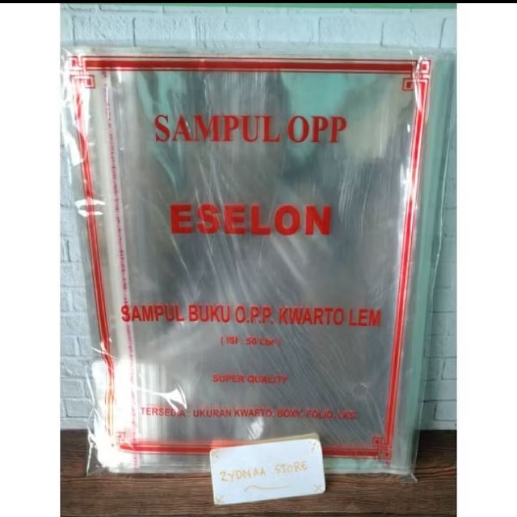

1 Pack Sampul Plastik Buku Tulis Kwarto/Sampul Plastik Eselon