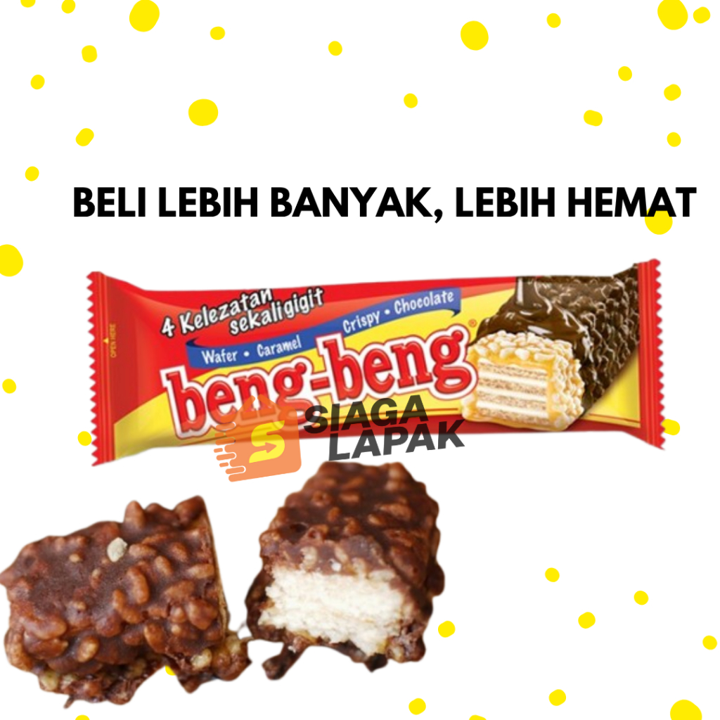 

Beng Beng 25gr ECERAN Snack Wafer Chocolate Caramel Crispy Bersalut Coklat [BELI BANYAK LEBIH HEMAT]