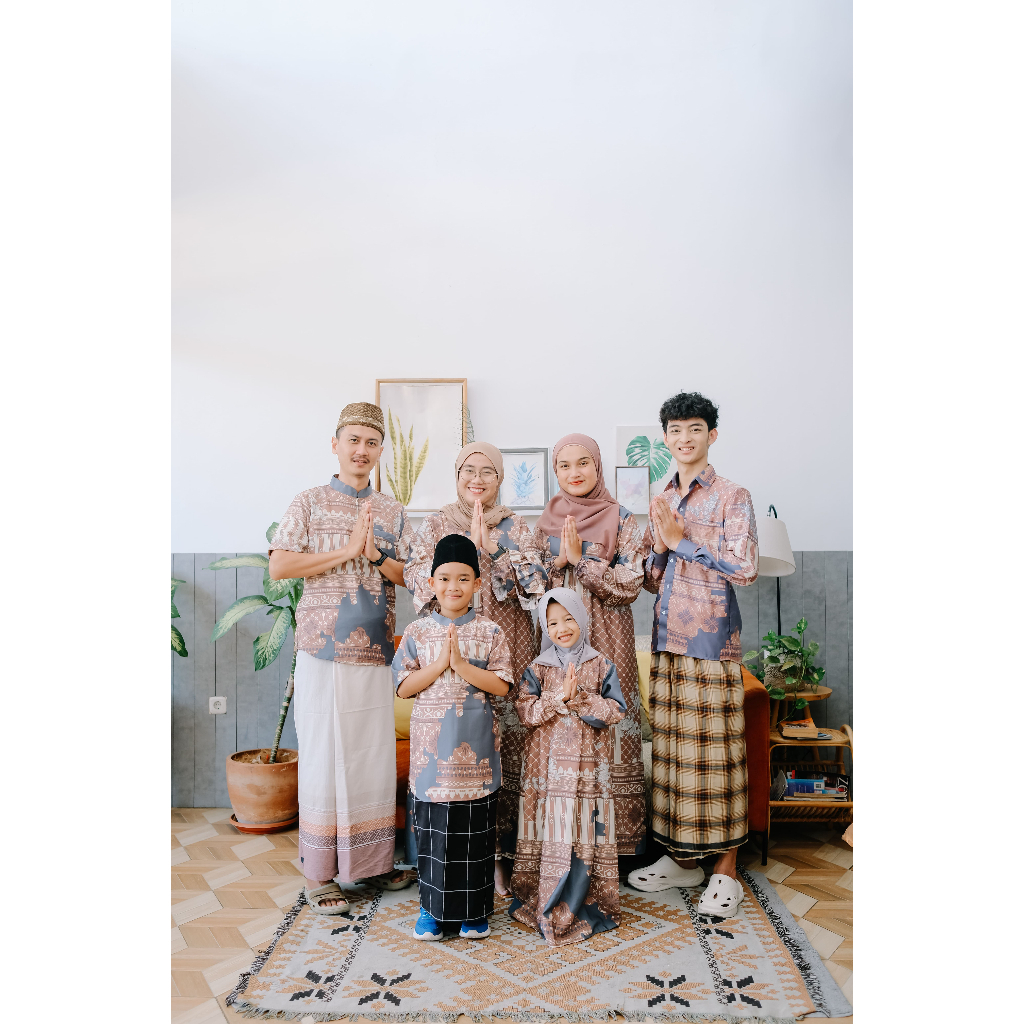 Wecraftstyle -  Baju Muslim Sarimbit // Arabic Brown // Raya Series Couple Family // Baju Couple Fam