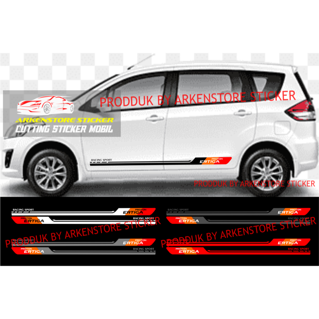 Stiker mobil proton ertiga cutting stiker sticker mobil ertiga stiker terbaru