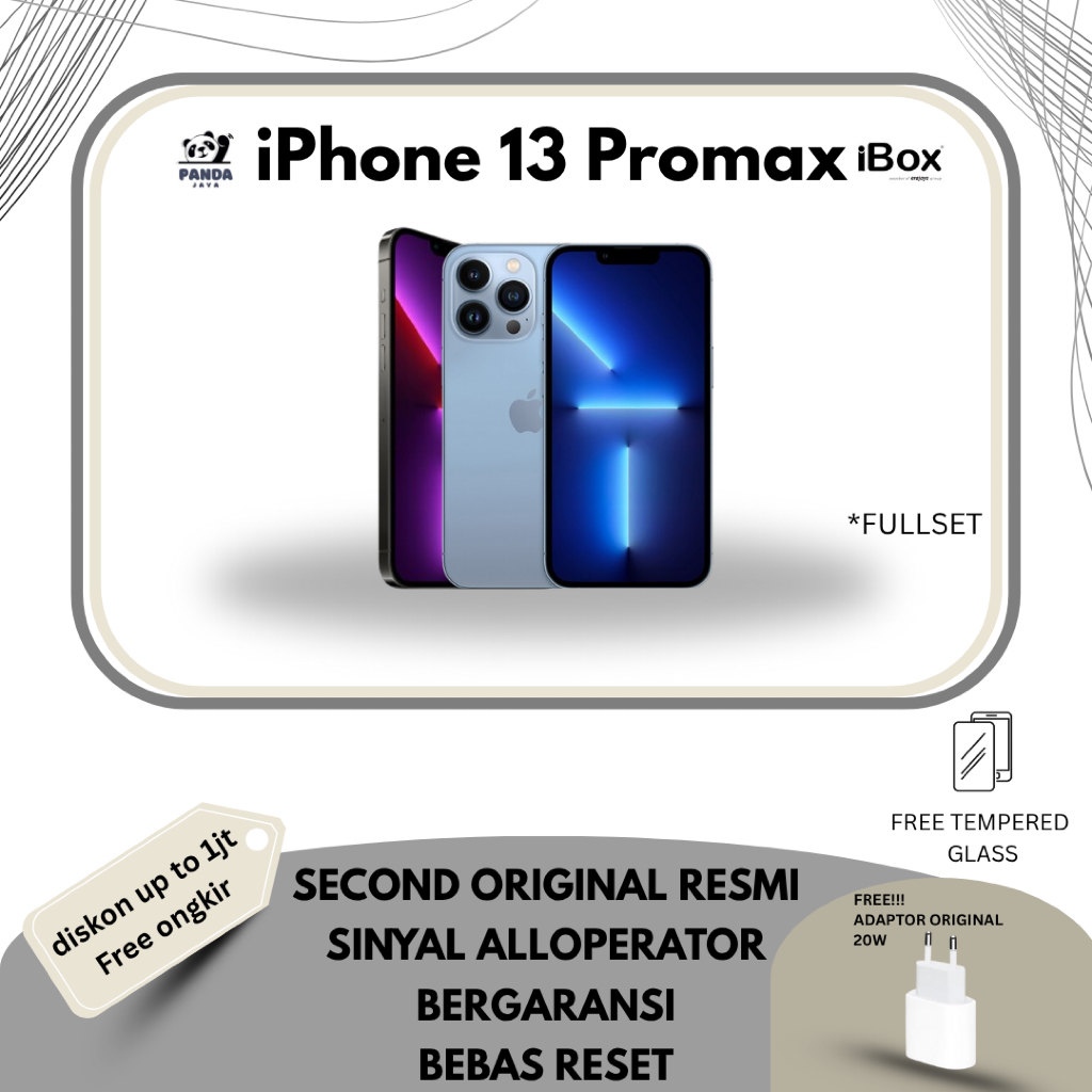 IP 13 Pro Max Second Garansi Resmi Indonesia Original | 128GB | 256GB | 512GB
