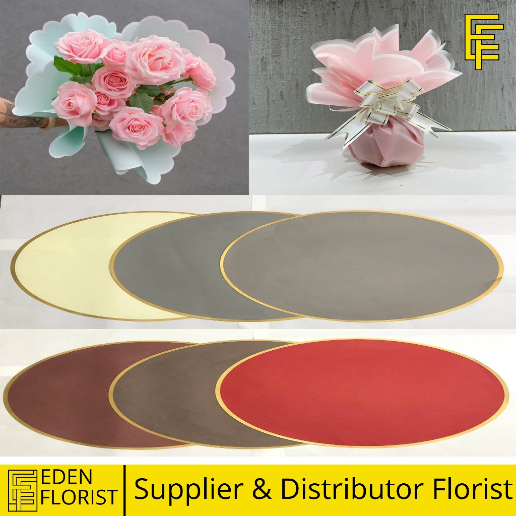 

EdenFlorist Kertas Buket List Gold Cellophane Flower Wrapping Hand Bouquet Florist Lembaran KB6300