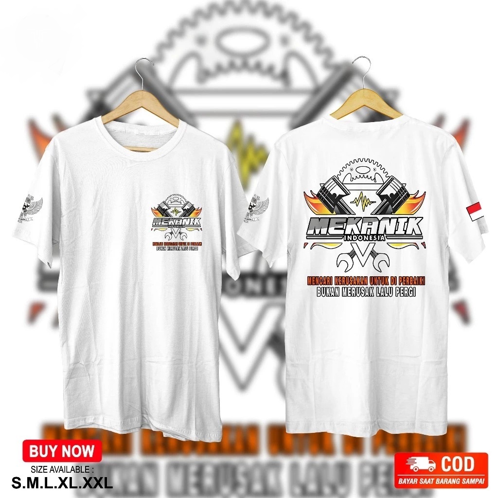 KAOS  MEKANIK MUDA KAOS DISTRO MEKANIK MUDA KAOS PRIA WANITA