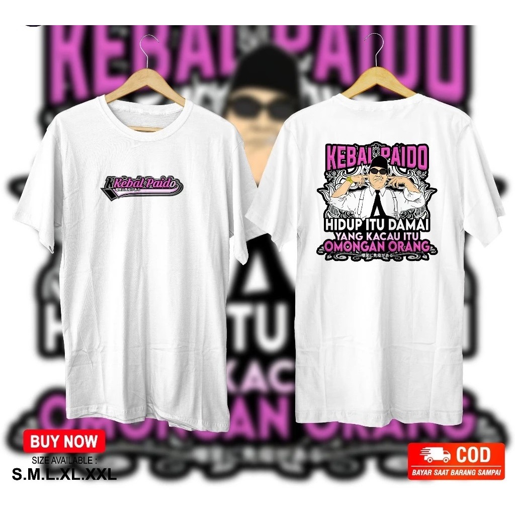 KAOS KEBAL PAIDO KAOS DISTRO KEBAL PAIDO KAOS PRIA WANITA