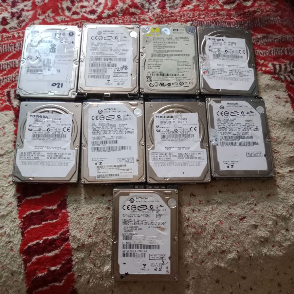 Hardisk 120 Gb Laptop Wd,Hitachi,Toshiba