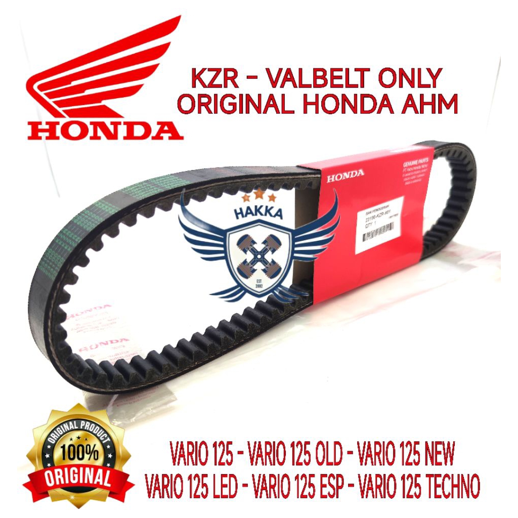 KZR ORIGINAL VANBELT ONLY HONDA VARIO 125, VANBELT HONDA VARIO 125 OLD, VANBELT HONDA VARIO 125 LED,