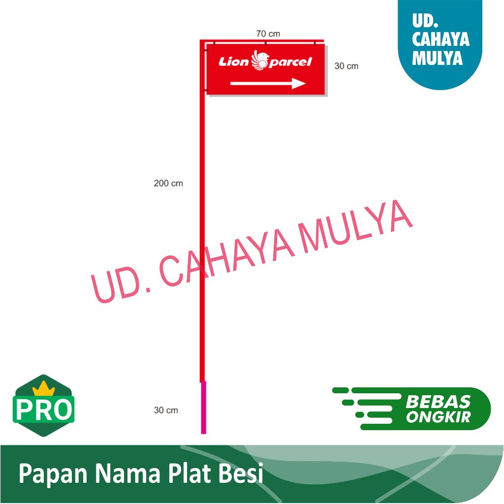 

Papan Nama Plat Besi Bolak-balik CUSTOM