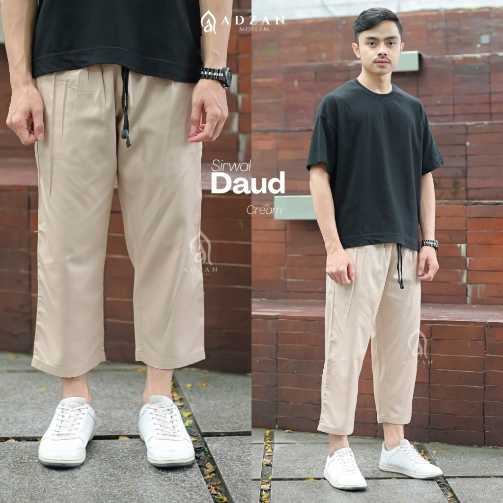 Celana Sirwal Pria Berkualitas OOTD Simple Dewasa Trendy Polos Terbaru Lebaran Ibadah Keren Cowo Ara
