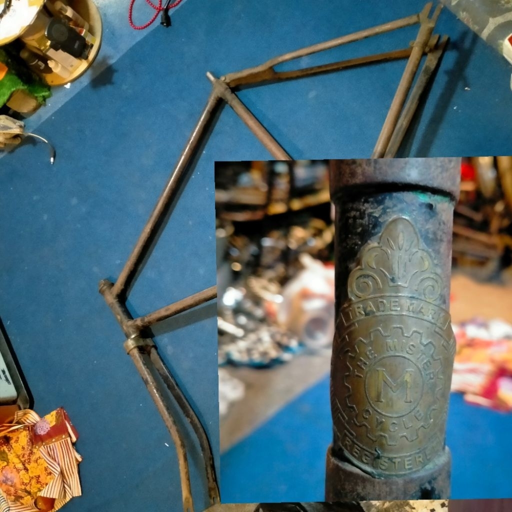 frame+fork sepeda onthel tua