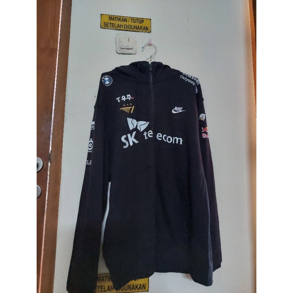 ZIP HOODIE NIKE CLUB X T1 Embroidery Logo Black