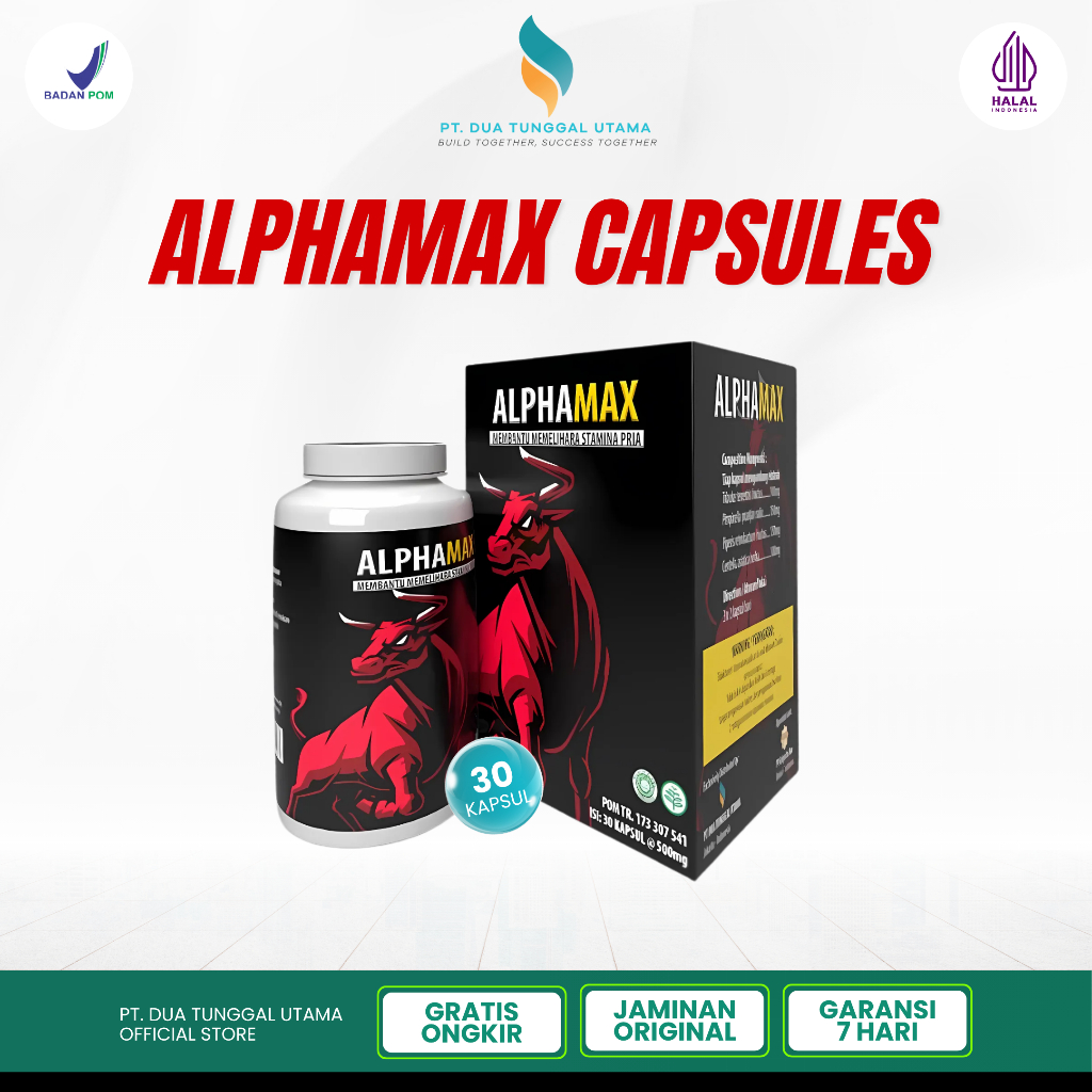 Alphamax Capsules 30 Kapsul Suplemen Stamina Pria Tahan Lama