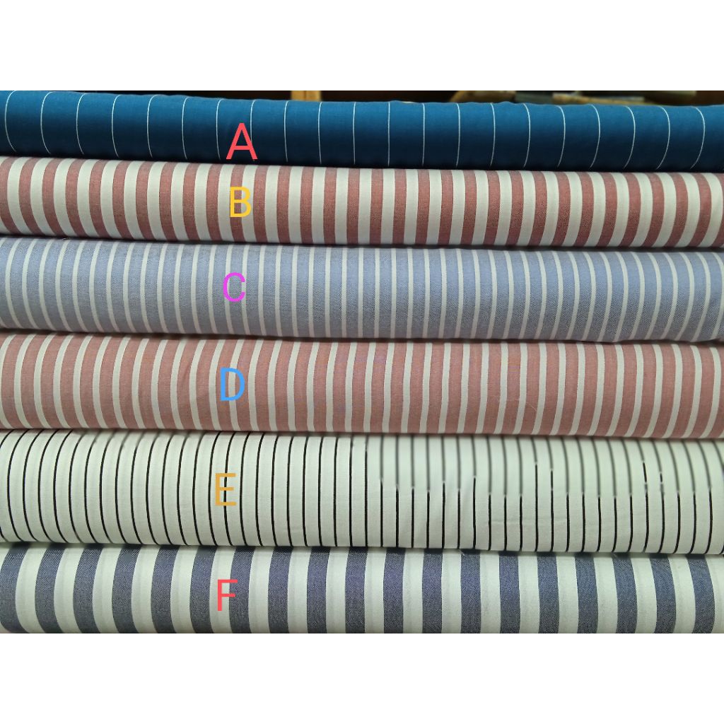 KAIN KATUN RAYON PREMIUM IMPORT MOTIF SALUR