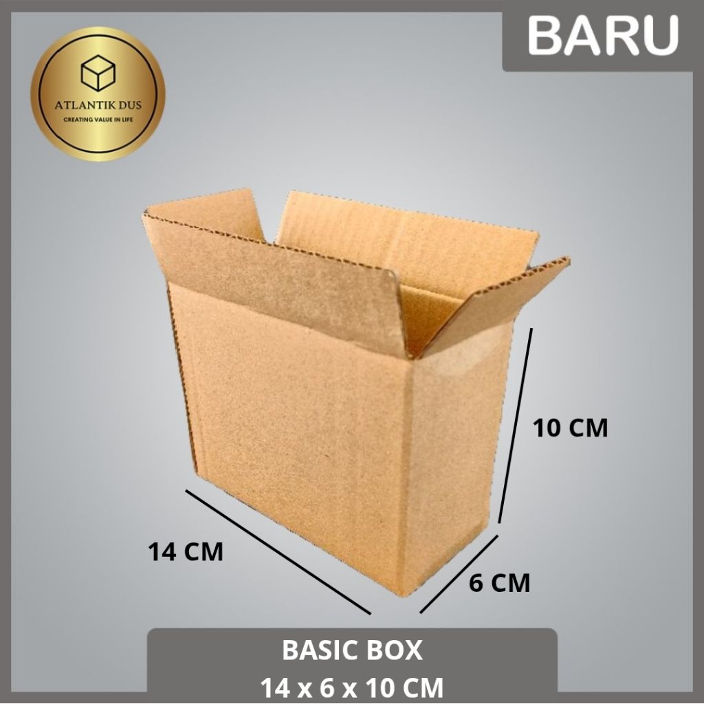 

KARDUS / KARTON BOX POLOS Uk. 14x6x10 CM