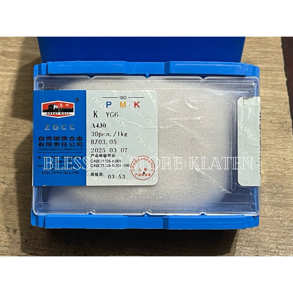 Mata Widia A430 YG6 / Betel Widia A430Z YG6 Box / Mata Bubut Carbide A430 A430Z