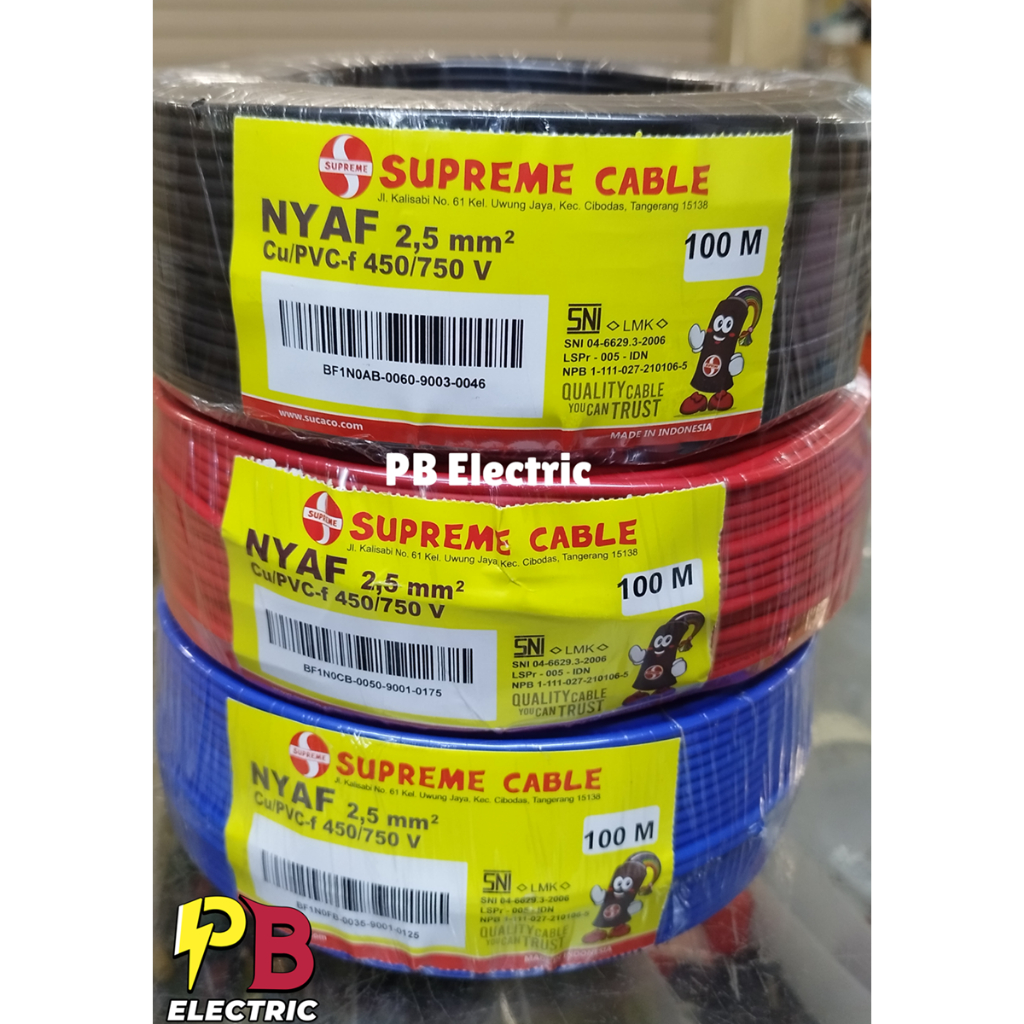 Supreme NYAF 2.5 mm / Kabel NYAF 2.5 mm Supreme / NYAF 2,5mm Supreme / Kabel NYAF 2.5 mm Supreme (4 