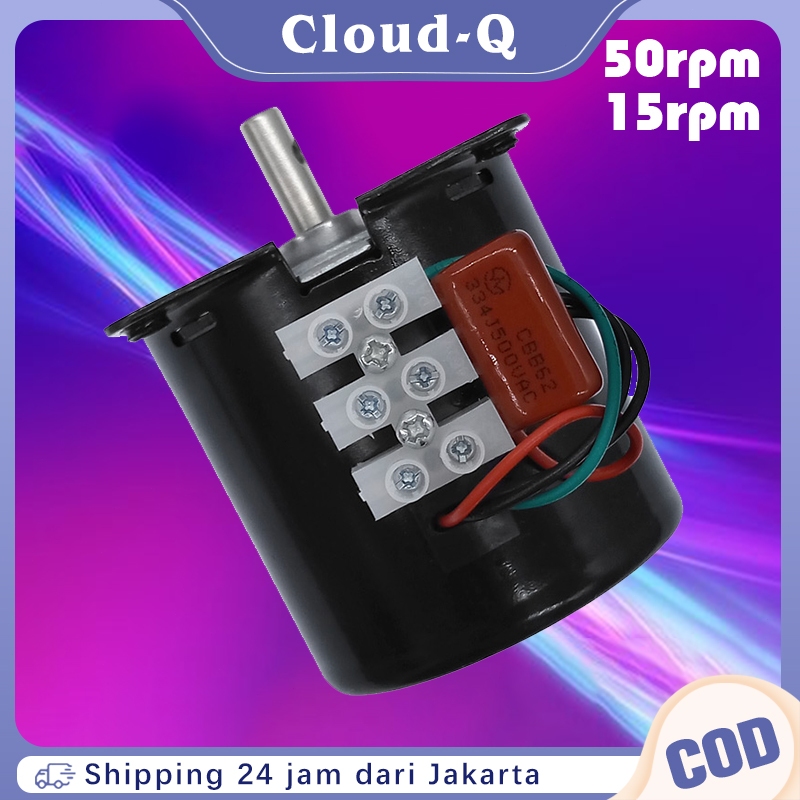 15RPM 50RPM Synchronous Motor Low Speed Mini Gearbox Electric Motor 14w 220v