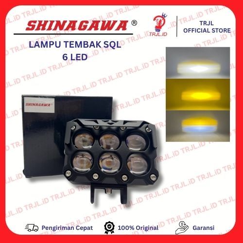 LAMPU TEMBAK SQL 6 MATA MOTOR MOBIL UNIVERSAL | LAMPU TEMBAK SOROT MINI PROJECTOR LASER GUN SQ; 6 MA