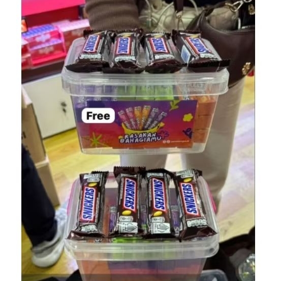 

permen sugus free coklat snickers