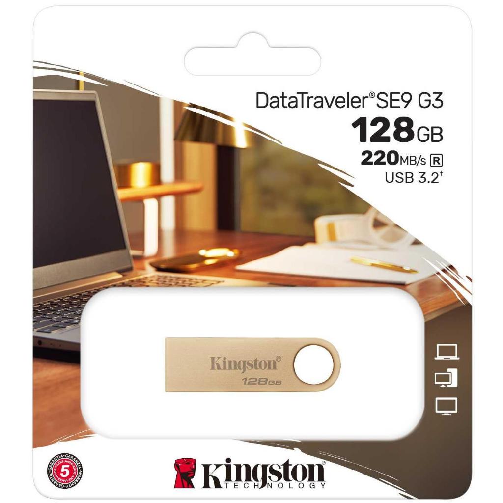 KINGSTON DATATRAVELER DTSE9 G3 128GB USB 3.2 GEN 1 FLASHDISK FLASHDRIVE DTSE9G3/128GB