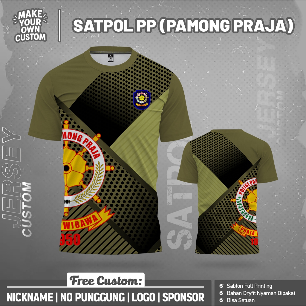 Jersey premium keren S2TP0L PP(PAM0NG PRAJA) free custom dan nomor punggung