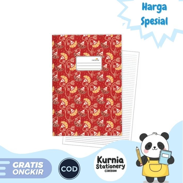 

Paperline Buku Tulis Hard Cover Folio 50 & 100 Lembar