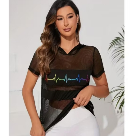 hoodie jaring heartbeat korean style