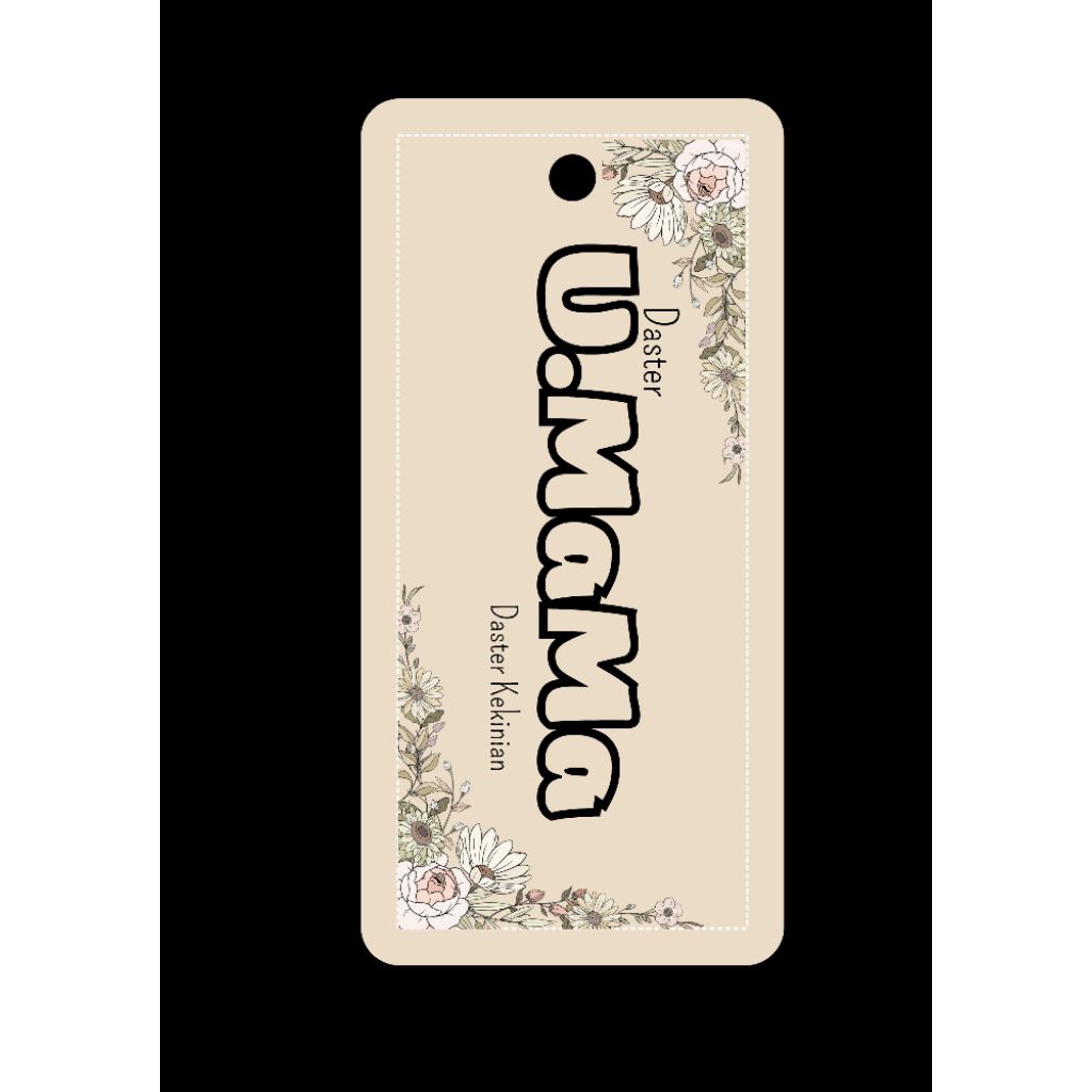 

Hang tag Label Baju 260gsm, laminasi 1 pack 24pcs