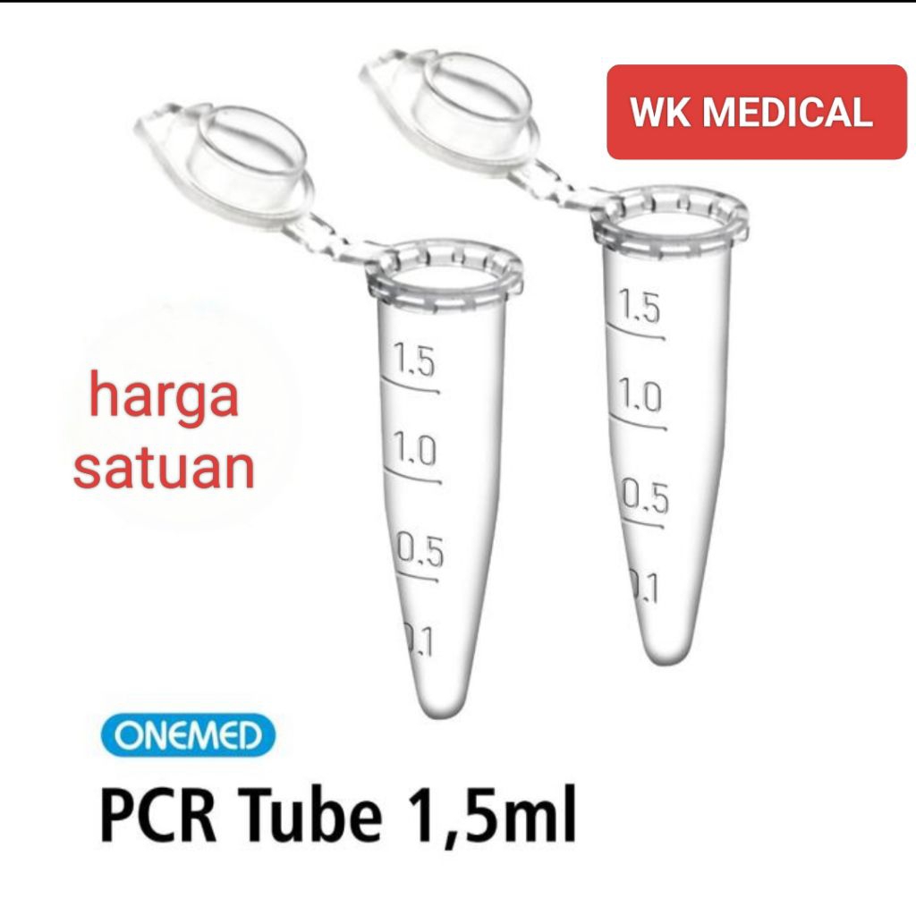 PCR Tube ukuran 1.5 cc Tabung eppendorf satuan pcs