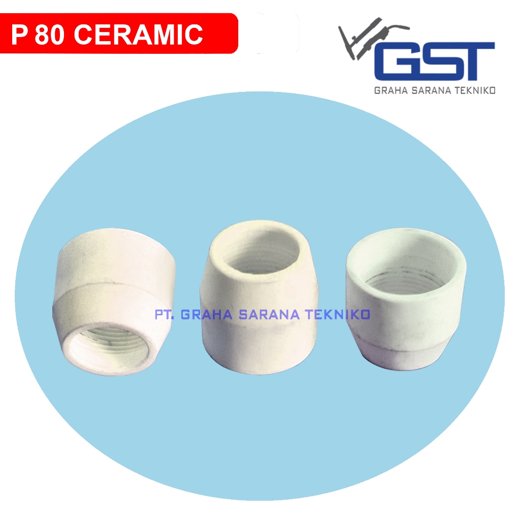 Keramik P-80 Plasma Cut Ceramic Shield Cup P80 CUT80A CUT100 CUT120 - P80 Nozzle Retaining Cap