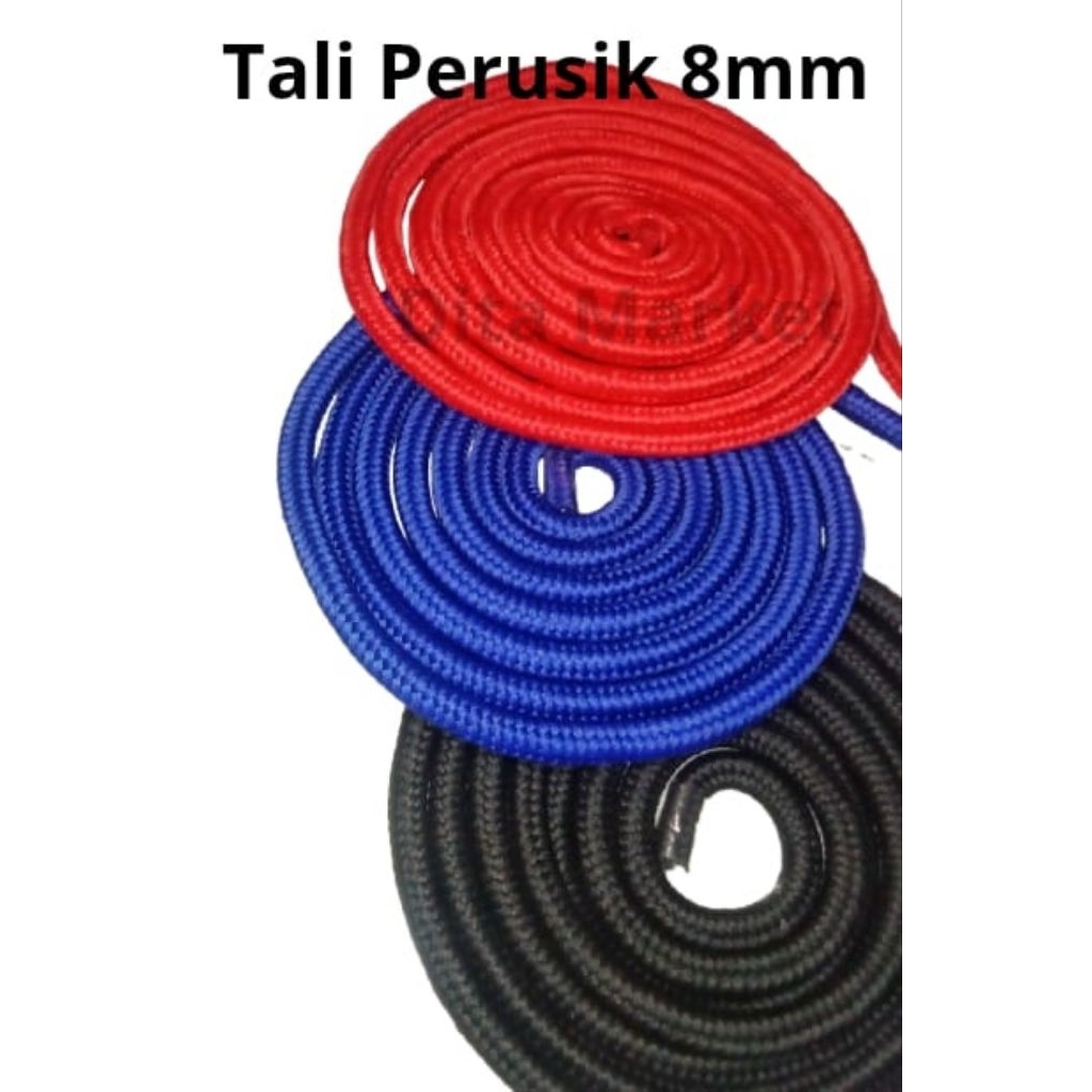 Tali Prusik / Tali Prusik 8mm panjang 1 Meter / 8mm Paracord Cord Lanyard / Tali Barang 8mm