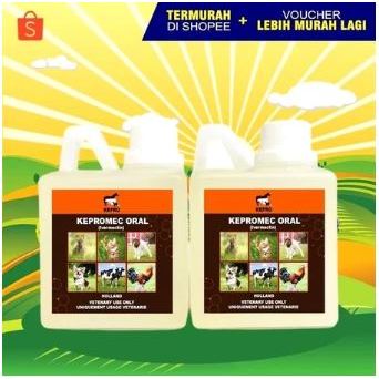 KEPROMEC ORAL 1 LITER - Obat Scabies Oral Anjing Obat Jamur Gudik Sakit Kulit Demodex Kucing Diminum