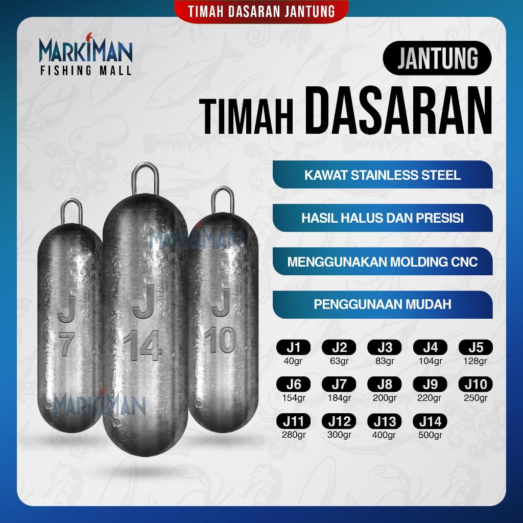 Timah Pancing Jantung Markiman Timbel Pemberat Pancing Timah Bandul Eceran Perbiji Mandas Mancing Da