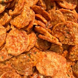 

KRIPIK TEMPE KOIN KRIUK KRISPI PEDAS DAUN JERUK