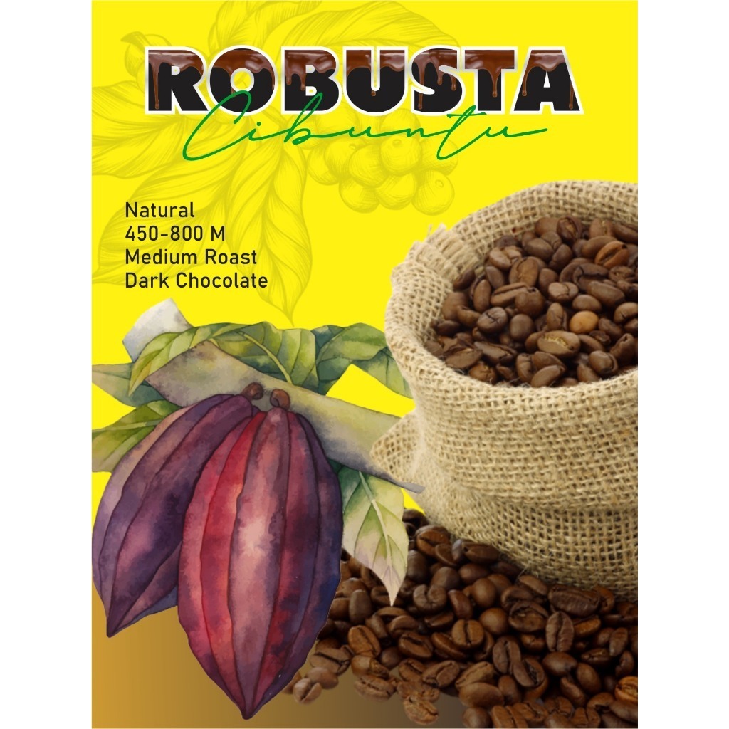 

Kopi Fine Robusta Cibuntu 100 Gram Biji / Bubuk